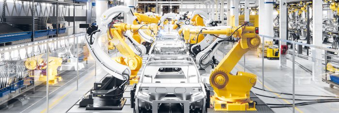 Fertigungshalle Automobilindustrie